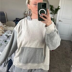 American Eagle Outfitters Light Gray Hoodie